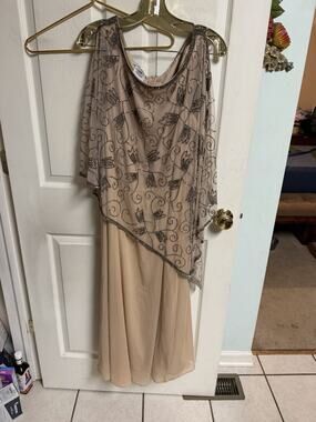 PRELUDE Formal Fancy Dress Gown Mother Of Bride Beaded 3xl Sz 28 Wedding 50x49